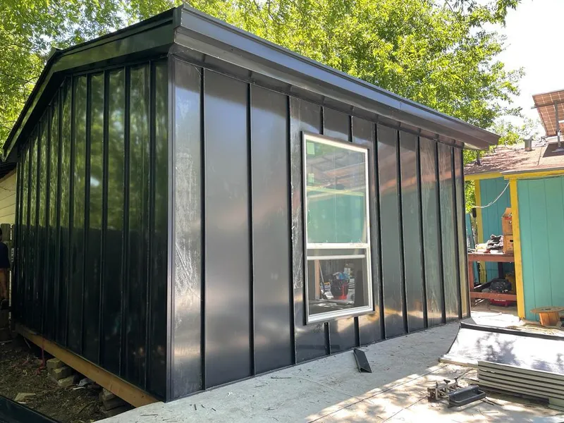 Black standing seam metal wall panels for Metal Roof Installation in Fountainhead-Orchard Hills